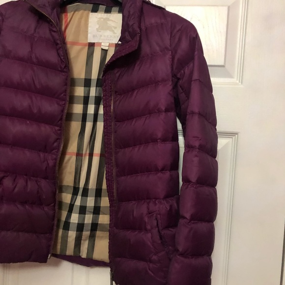 Burberry girl burgundy fall/ winter jacket - Picture 3 of 7